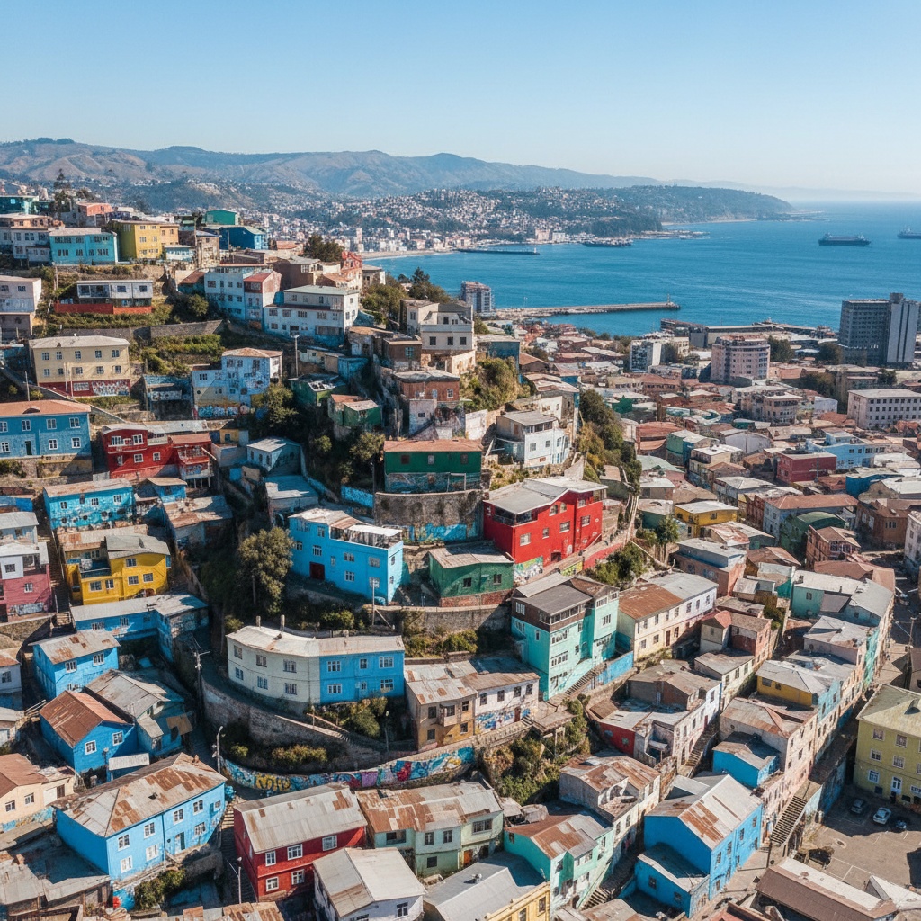 Valparaíso desde el aire